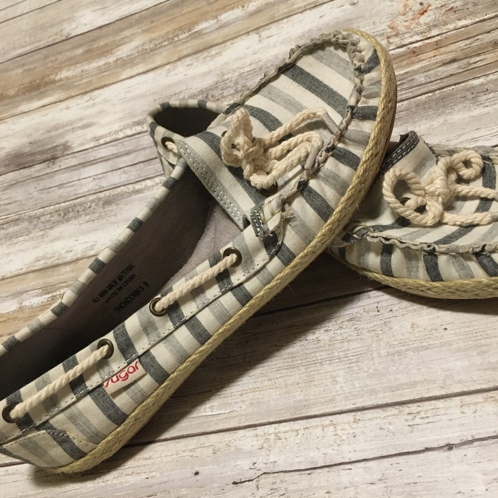 Sugar summer slip-ons size 9